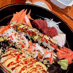 Okura Japanese Cuisine Restaurant - Kaolin, WW, A3 with tuna and white tuna sashimi.