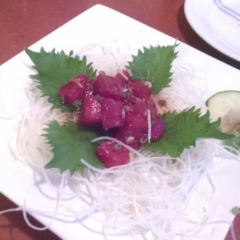 Ru San's - Hawaiian Ahi Poke (half gone because we couldn't wait!) - Sushi Bars Near Me - Charlotte, North Carolina Ru San's - Hawaiian Ahi Poke (half gone because we couldn't wait!) - Sushi Bars Near Me - Charlotte, North Carolina