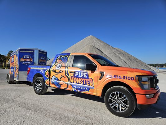 Pipe Monster Plumbing Logo