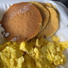 Supposed to be Strawberry Pancakes but there were NO Strawberries inside only on the side.