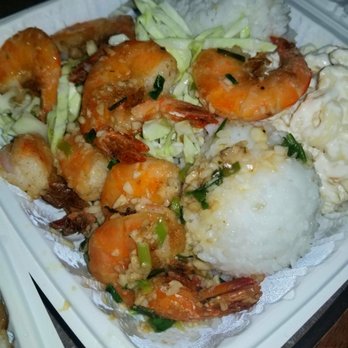 Oh My Grill - Garlic shrimp with rice and mac salad - Diners Near Me - Honolulu, Hawaii Oh My Grill - Garlic shrimp with rice and mac salad - Diners Near Me - Honolulu, Hawaii