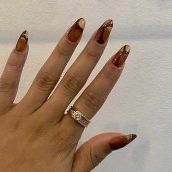 Beca Nails Spa - gel x extension with jelly gel color and abstract design - Nail Salons Near Me - West Hollywood, California Beca Nails Spa - gel x extension with jelly gel color and abstract design - Nail Salons Near Me - West Hollywood, California