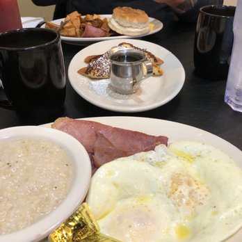BumbleBee's Cafe - Eggs with grits and Country Ham. - Breakfast & Brunch Near Me - Blue Ridge, Georgia BumbleBee's Cafe - Eggs with grits and Country Ham. - Breakfast & Brunch Near Me - Blue Ridge, Georgia