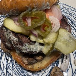 Woody's Burger Bar and Grill - Gorgonzola Blue