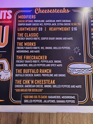 Menu photo 2 Heavyweights Cheesesteaks New Brunswick, NJ Menu photo 2 Heavyweights Cheesesteaks New Brunswick, NJ