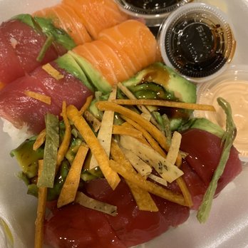 Take Sushi - a plate of sushi and vegetables - Sushi Bars Near Me - Pompano Beach, Florida