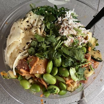 Pokilicious - Regular bowl with brown rice, tuna & salmon! My favorite! - Poke Near Me - Moreno Valley, California Pokilicious - Regular bowl with brown rice, tuna & salmon! My favorite! - Poke Near Me - Moreno Valley, California