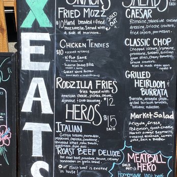 Brewery X - Note "sold out" written next to the fried Mozzarella. - Breweries Near Me - Anaheim, California Brewery X - Note "sold out" written next to the fried Mozzarella. - Breweries Near Me - Anaheim, California