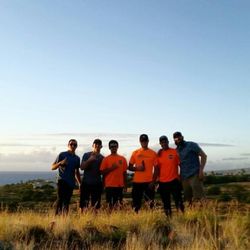 Oahu Tree Works - Crew posing after a long week of climbing trees.