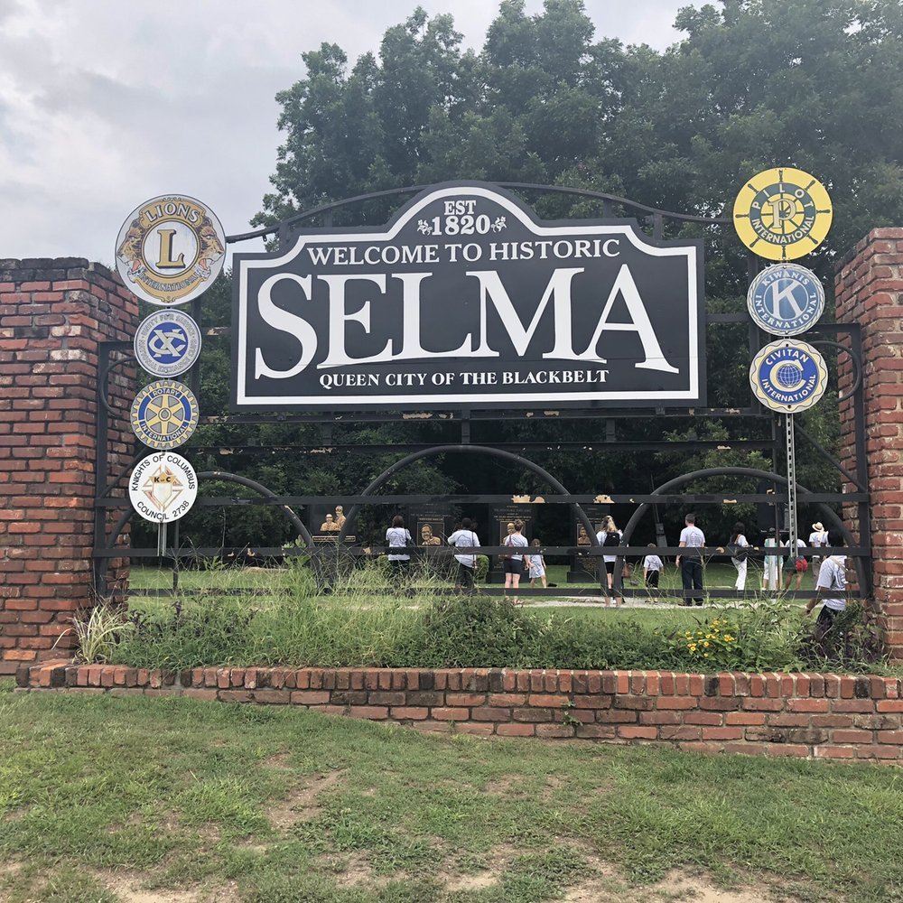 Edmund Pettus Bridge - Marker for the city right by the end of the walk - Landmarks & Historical Buildings Near Me - Selma, Alabama Edmund Pettus Bridge - Marker for the city right by the end of the walk - Landmarks & Historical Buildings Near Me - Selma, Alabama