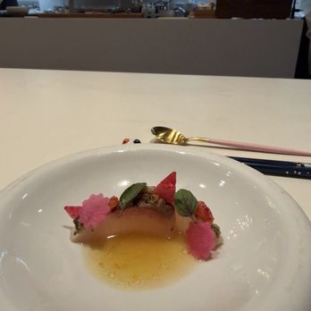 Omo by Jont - Hiramasa (blood orange, daikon, ginger) - Japanese Near Me - Winter Park, Florida Omo by Jont - Hiramasa (blood orange, daikon, ginger) - Japanese Near Me - Winter Park, Florida