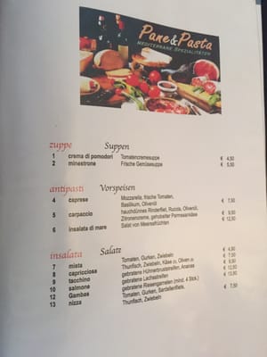 Menu photo 1 Pane e Pasta Meerbusch, NW Menu photo 1 Pane e Pasta Meerbusch, NW