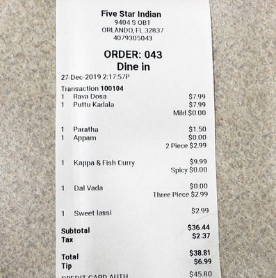 Five Star South Indian Fast Food & Catering by null