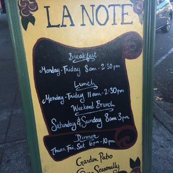 La Note - French Near Me - Berkeley, California