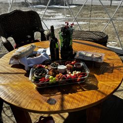 Pineland Farms - Our lunch in the dome!