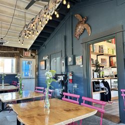 Bay City Kitchen - View from inside inclosed patio