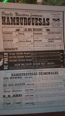Menu photo 4 Bandidos La Paz, BCS Menu photo 4 Bandidos La Paz, BCS