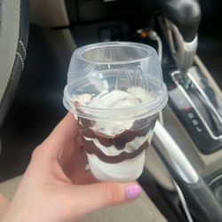 McDonald's - Hot Fudge Sundae "extra" fudge that I paid for.