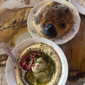 Mira - Hummus and fresh bread - Mediterranean Near Me - Buffalo, New York
