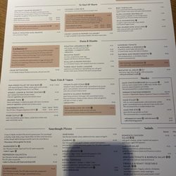 Gusto Restaurant and Bar - Menu as of 8/6/2025