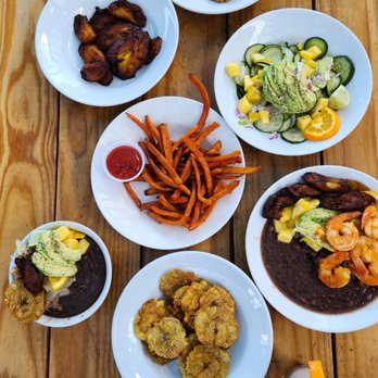 CUBO de cuba - All the sides and spicy mojo shrimp bowl - Cuban Near Me - Portland, Oregon CUBO de cuba - All the sides and spicy mojo shrimp bowl - Cuban Near Me - Portland, Oregon