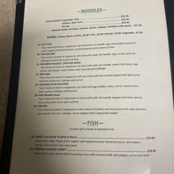 Changmai Thai - Updated menu
