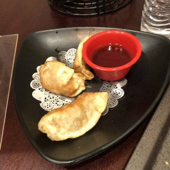 Kimono Sushi - Potstickers are delicious but would love it if they were served with the vinegar/soy sauce. - Sushi Bars Near Me - Tracy, California