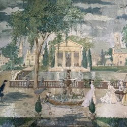 Hamilton House - Hand painted Mural in the parlor