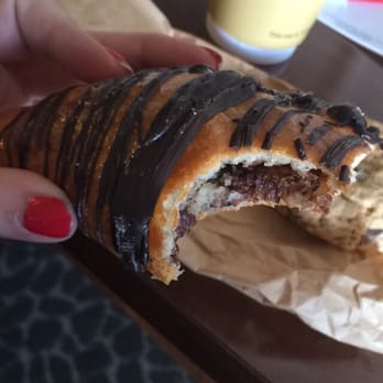 Bear's Paw Bakery - The inside of my chocolate hazelnut Danish!!! Sooooooo delicious - Bakeries Near Me - Jasper, Alberta