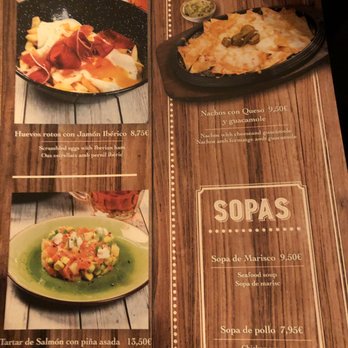 Arrosseria Las Arenas - Menu - Tapas/Small Plates Near Me - Barcelona, B