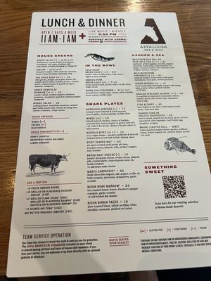 Menu photo 4 Appaloosa Grill Denver, CO