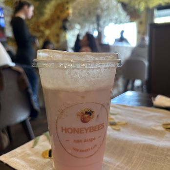 Honeybees - Strawberry matcha (barely any matcha) - Coffee & Tea Near Me - San Diego, California Honeybees - Strawberry matcha (barely any matcha) - Coffee & Tea Near Me - San Diego, California