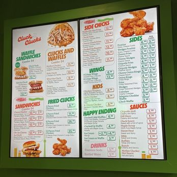 Cluck Clucks - menu - Waffles Near Me - Sugar Land, Texas Cluck Clucks - menu - Waffles Near Me - Sugar Land, Texas