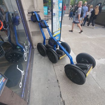 Bike and Roll Chicago - Segways posted up - Bike Rentals Near Me - Chicago, Illinois