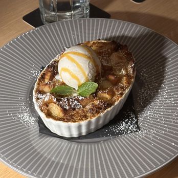 Katami - Apple Caramel Bread Pudding - Sushi Bars Near Me - Houston, Texas Katami - Apple Caramel Bread Pudding - Sushi Bars Near Me - Houston, Texas