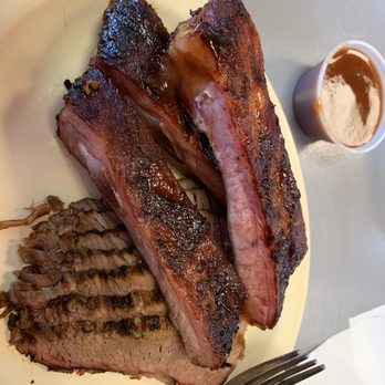 Bartley's Bar-B-Que - 2 meat ribs and lean brisket - Barbeque Near Me - Grapevine, Texas