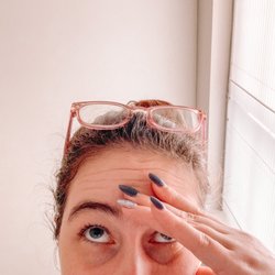 Best Nails - Purple and silver glitter dip on natural nails- this mani lasted me over an month and still looks great the day I had it taken off!