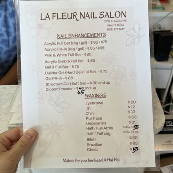 La Fleur Plumeria - Nail Salons Near Me - Kihei, Hawaii