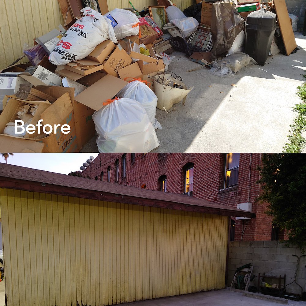 The Junk Wizards - Before & after shots of junk hauling project - Junk Removal & Hauling Near Me - Thousand Oaks, California