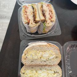 Egg salad and Buffalo Chicken Breast