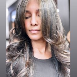 Rush Hair Studio - Balayage, butterfly cut long hair