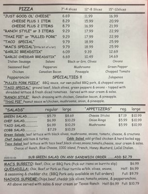 Menu photo 1 Mama Mac's Deli Priest River, ID