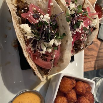 Smithy - Tacos Hombre Sweet Potato Tots - Breakfast & Brunch Near Me - Dallas, Texas Smithy - Tacos Hombre Sweet Potato Tots - Breakfast & Brunch Near Me - Dallas, Texas