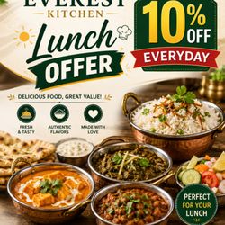 Everest Kitchen - Lunch hour 10% off