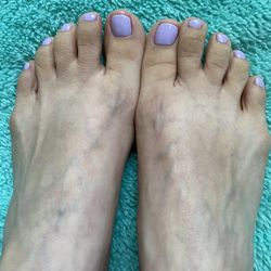 Polished by Marina - My Pedi, done by Marina, lovely spring lavender vibes