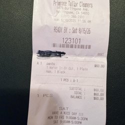Primrose Tailor Cleaners