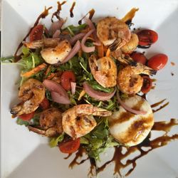 Shipwreck Bar & Grill - Burrata Arugula Salad with Shrimp