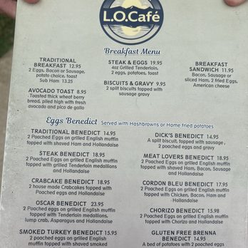 L O Cafe - Menu pg 1 - Breakfast & Brunch Near Me - Lake Ozark, Missouri L O Cafe - Menu pg 1 - Breakfast & Brunch Near Me - Lake Ozark, Missouri