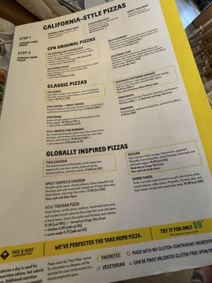 Menu photo 1 California Pizza Kitchen Atlanta, GA Menu photo 1 California Pizza Kitchen Atlanta, GA