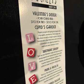 Fugazzis - Valentines menu - New American Near Me - Hanford, California